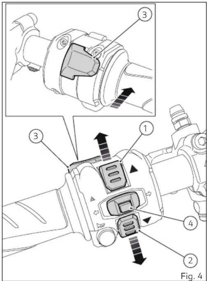 DUCATI 959 Panigale Corse (2019) - Boutons fonctionnels - 1