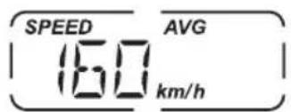 SPEED 160 km/h AVG