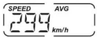 SPEED 299 AVG km/h