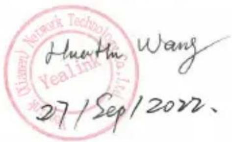 Huan Hua Wang 27/Sept/2022.