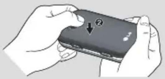 LG GT360 - Replace the battery cover - 2