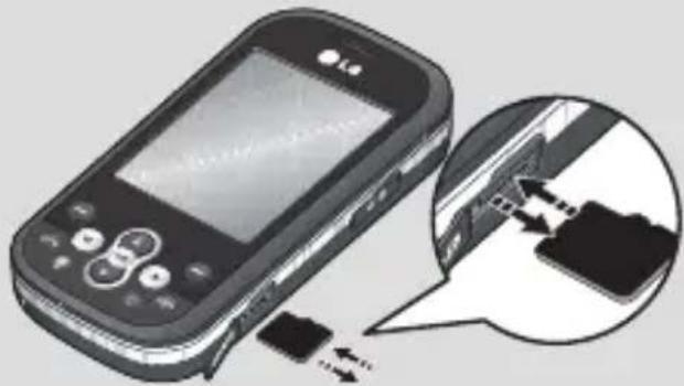 LG GT360 - Retrait de la carte mémoire - 1
