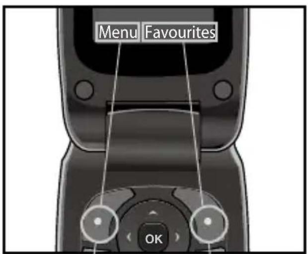 Menu Favourites OK