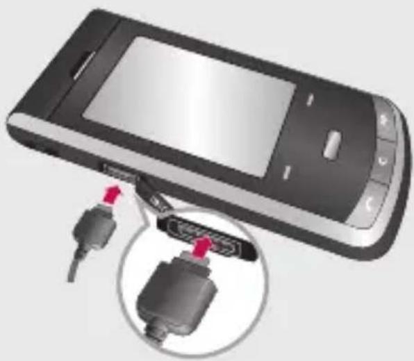 LG KF755 - Chargement de la batterie - 1