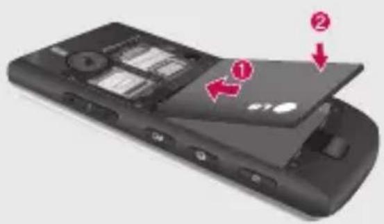 LG KF755 - Installation de la batterie - 1