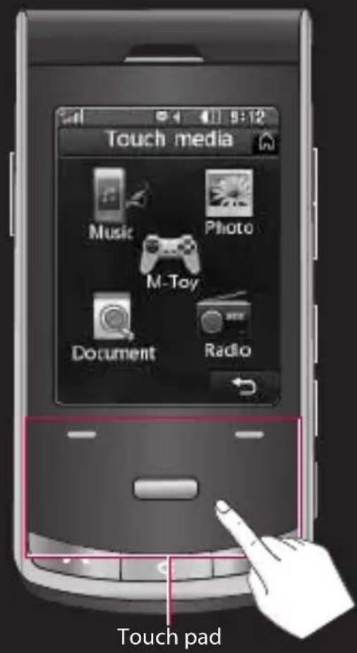 LG KF755 - Touch screen tips - 1