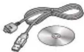 LG KF755 - Câble de données et CD - 1