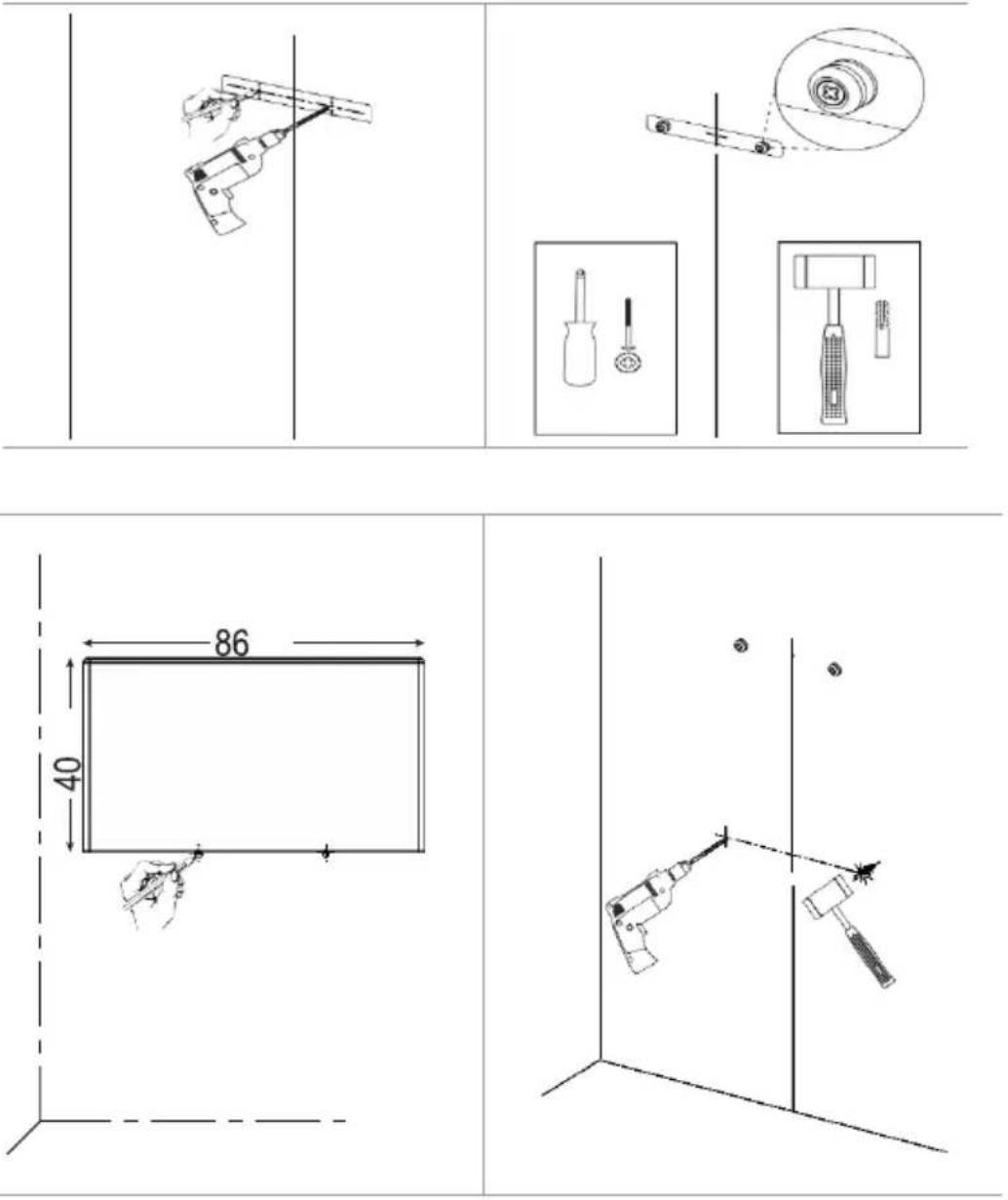 SHX SHX22HEAT100 - b) Wall mounting - 4