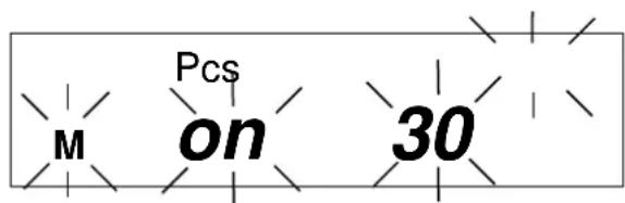 Kern EW 8202NM - Anzeigesymbol: PCS - 5