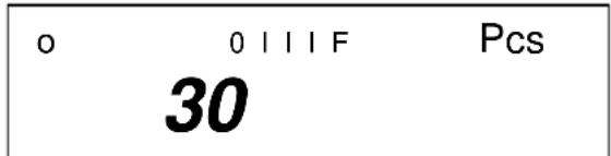 Kern EW 8202NM - Anzeigesymbol: PCS - 7