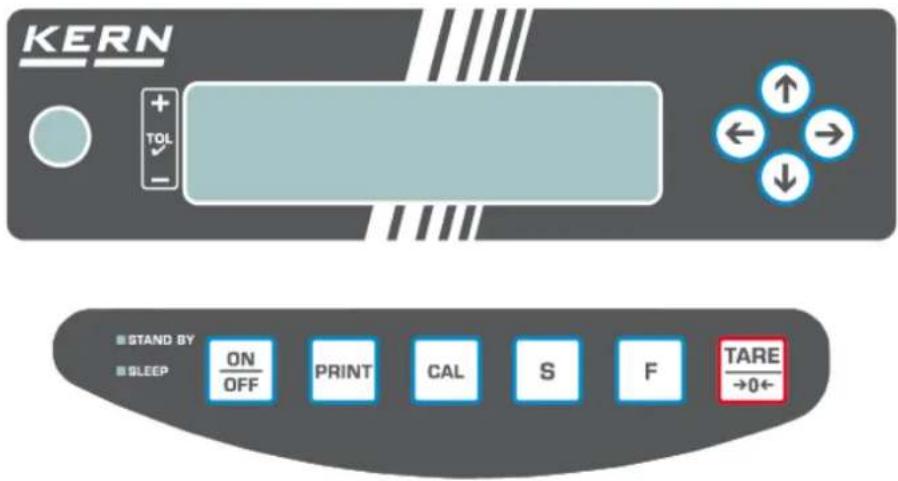 Kern PES 150001M - Bedienungselemente - 1