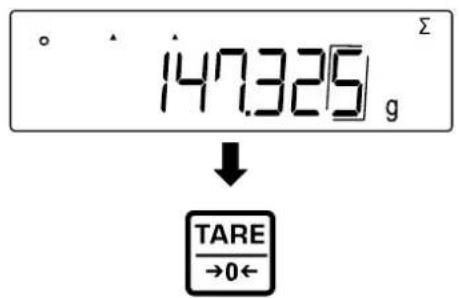 Kern PES 150001M - Clear the total sum - 1