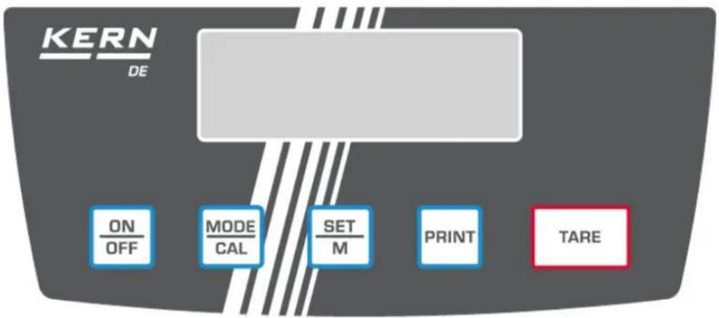 Kern DE 15K0.2D - Overview of display - 1
