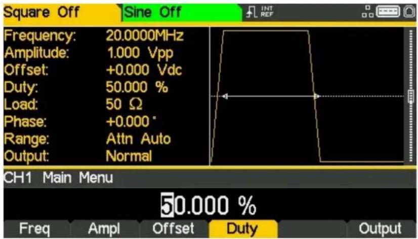 Aim TTi TGF4042 - Confirmar el ciclo de trabajo - 1
