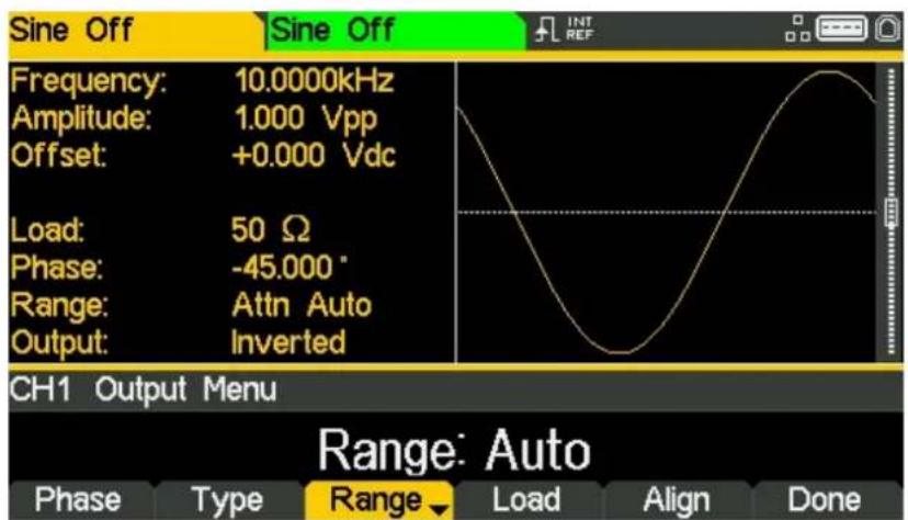 Aim TTi TGF4042 - Modifier la plage - 1