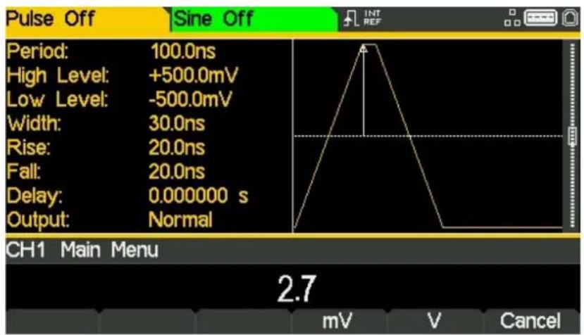 Aim TTi TGF4042 - Einstellen der High und Low Level - 2