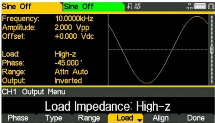 Aim TTi TGF4162 - Modifier l'impédance de charge - 1
