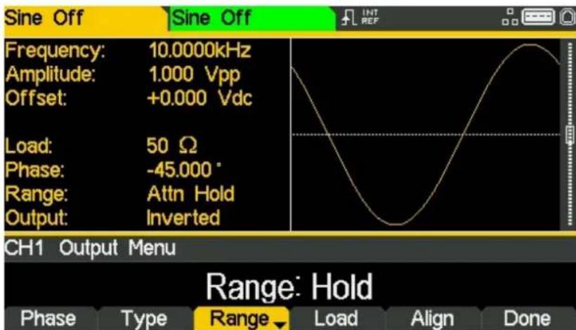 Aim TTi TGF4162 - Modifica dell'intervallo - 2