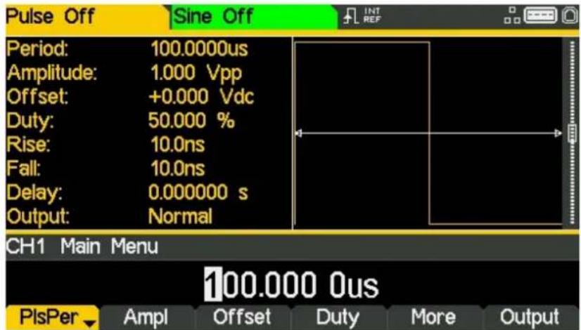 Aim TTi TGF4162 - Periode festlegen - 1