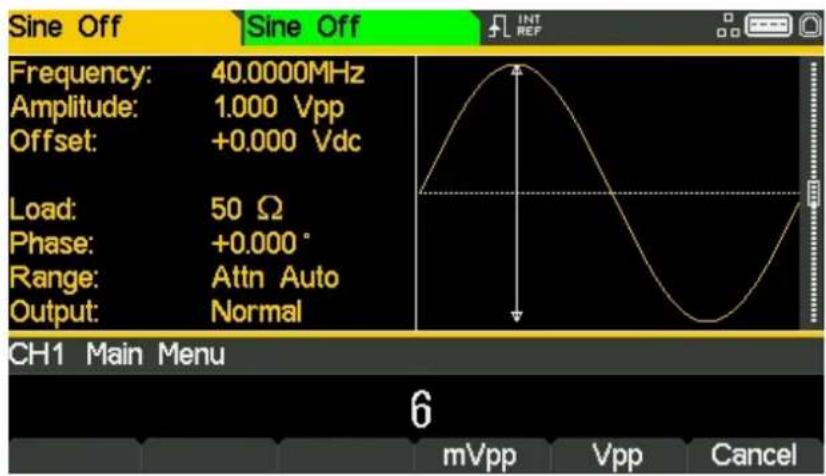 Aim TTi TGF4242 - Configurar la amplitud - 2