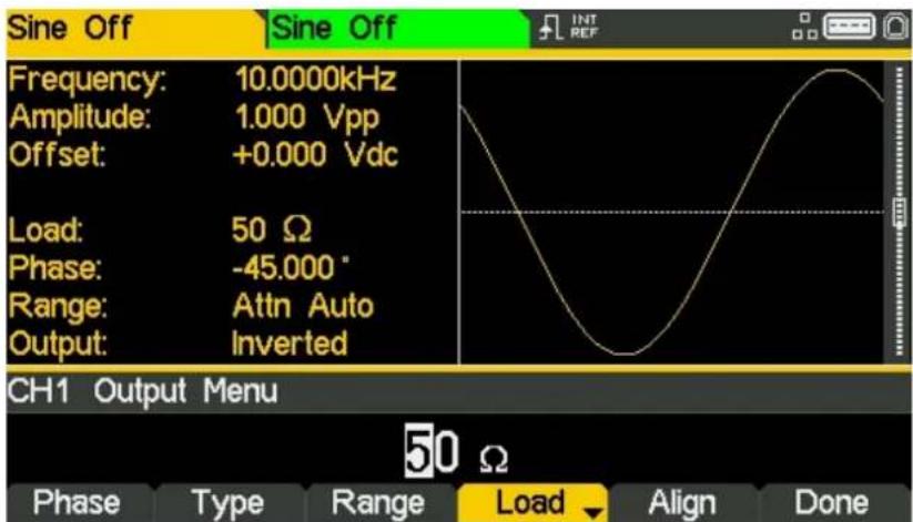 Aim TTi TGF4242 - Modifier l'impédance de charge - 2