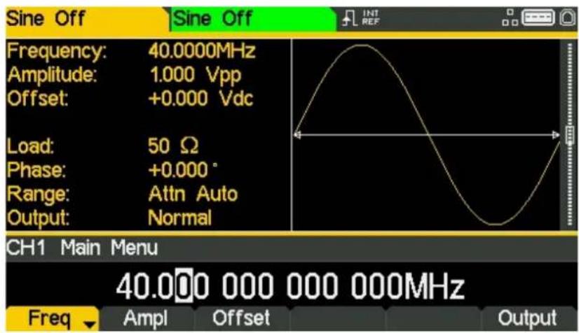 Aim TTi TGF4242 - Configurar la frecuencia - 2