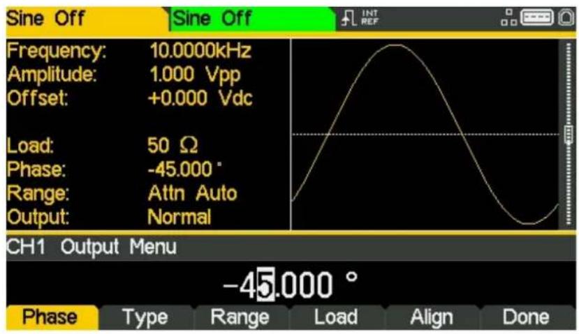 Aim TTi TGF4242 - Change the Output Phase - 1