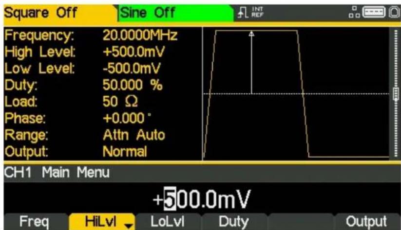 Aim TTi TGF4242 - Set the High and Low Levels - 1