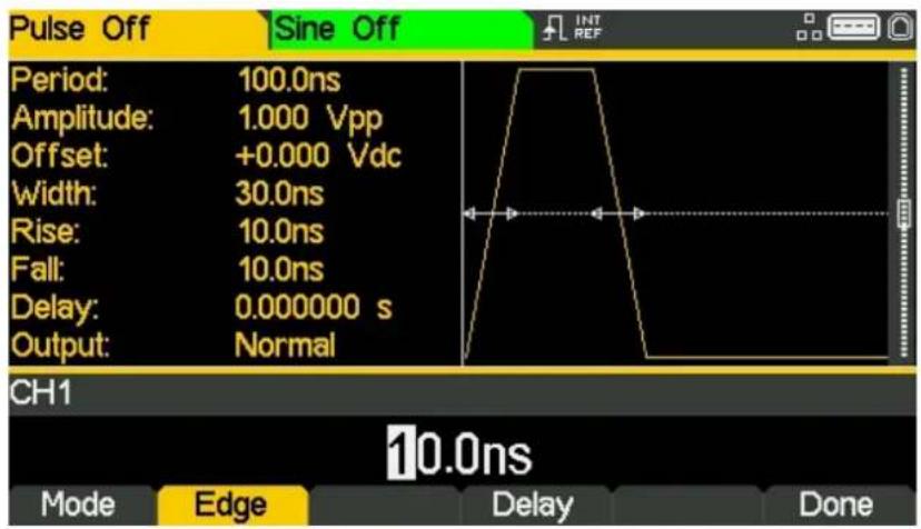 Aim TTi TGF4242 - Impulsflankenzeiten festlegen - 1