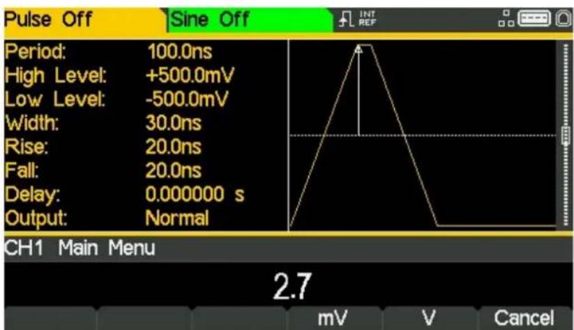 Aim TTi TGF4242 - Impostazione del livello alto e del livello basso - 2