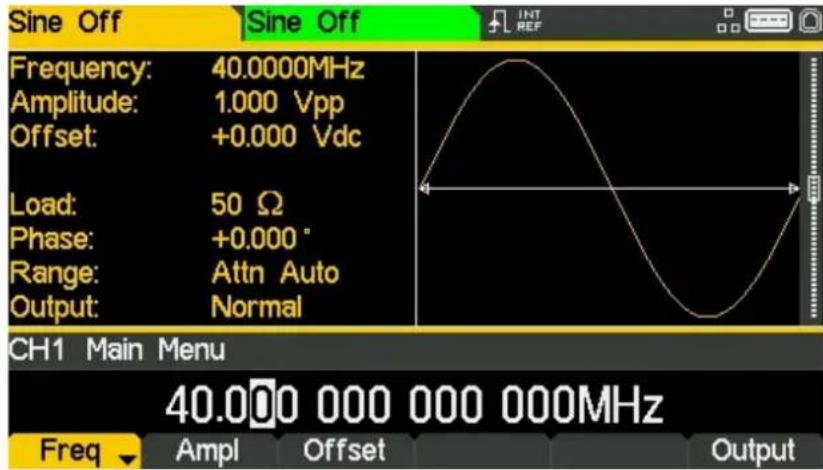 Aim TTi TGF4242 - Frequenzeinstellung - 2