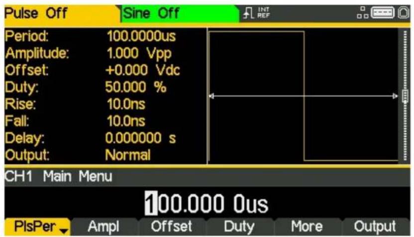 Aim TTi TGF4242 - Configurar el periodo - 1