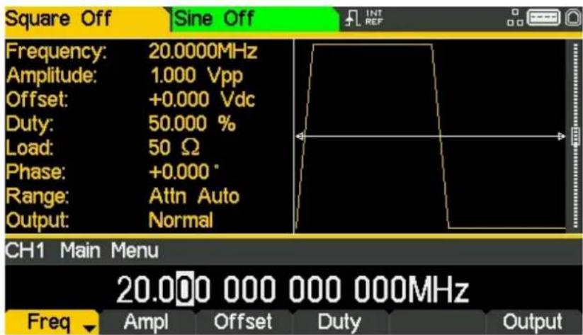 Aim TTi TGF4242 - Configurar la frecuencia - 2