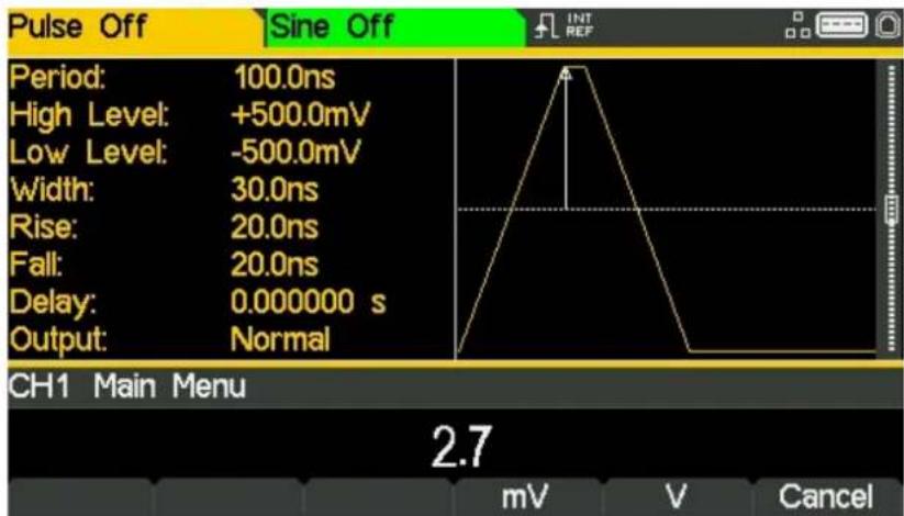 Aim TTi TGF4242 - Configurar el nivel alto y bajo - 2