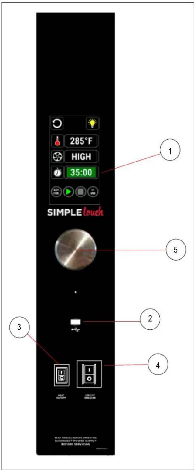 Blodgett Premium DFG100ES - Panneau de commande simple touch - 1