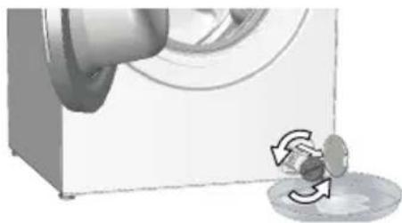 BEKO B5WF U 79418 WB - Για να καθαρίσετε το λερωμένο φίλτρο και να αποστραγγίσετε το νερό: - 5
