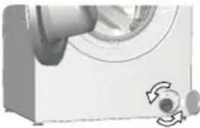 BEKO B5WF U 79418 WB - Για να καθαρίσετε το λερωμένο φίλτρο και να αποστραγγίσετε το νερό: - 4