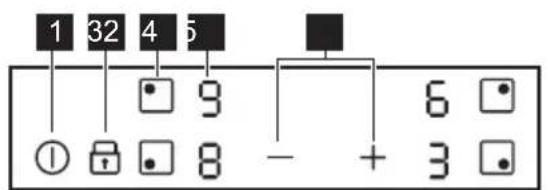 1 32 4 5 ① ⏻ 9 - + 6 3