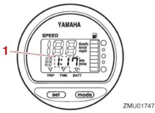 YAMAHA F40H (2022) - Indicateur d'alerte de faible tension de la batterie - 1