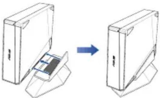 ASUS SDRW08D6SU - Setting up the optical drive stand (on selected models) - 1