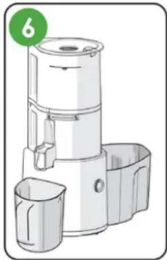 OMEGA Effortless Batch Juicer JC2022 - Una vez terminada la extracción de zumo y de pulpa, pulse el interruptor de encendido para detener la máquina. - 1