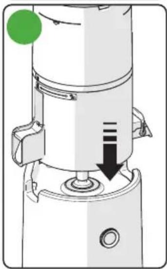 OMEGA Effortless Batch Juicer JC2022 - ROTATION INVERSE / LA LED ORANGE CLIGNOTE - 5