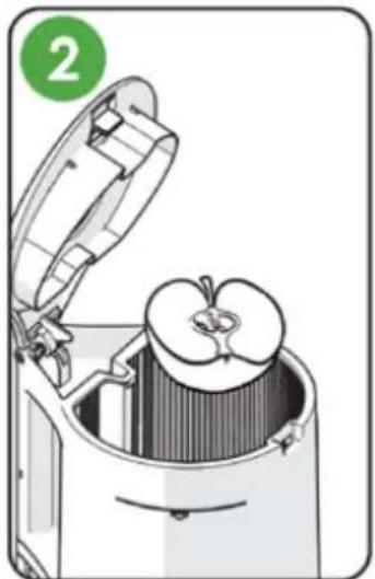 OMEGA Effortless Batch Juicer JC2022 - Abra la tapa de la tova. - 1