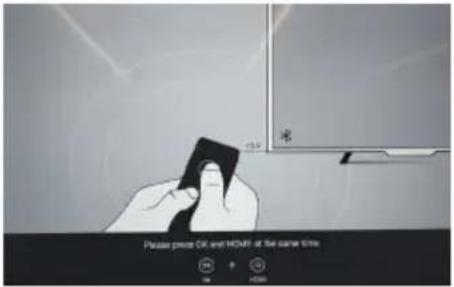 Please press OK and HOME at the same time