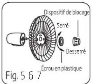 BEKO EFS5100W - Montage de l'hélice et de la corbeille du ventilateur - 1