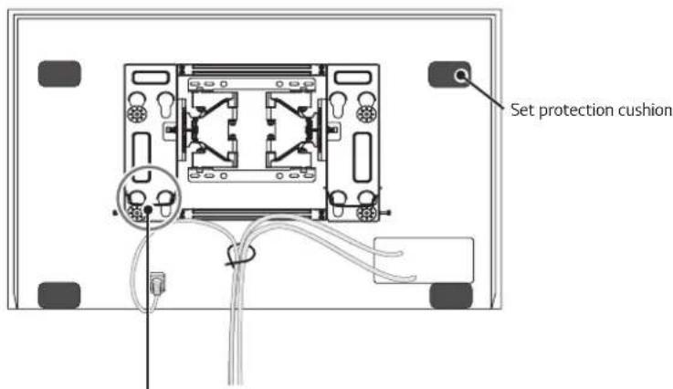 LG OTW420B - How to Organize Cables and Attach Protective Cushions - 1