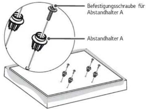 LG OTW420B - Halterungen des Produkts am TV-Gerät anbringen - 1