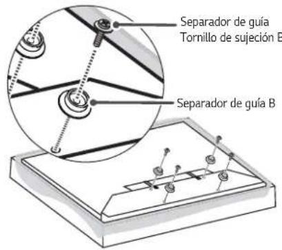 LG OTW420B - Cómo unir los soportes de montaje del producto a la TV - 4