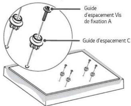 LG OTW420B - Fixation des pattes de fixation du produit sur le téléviseur - 5