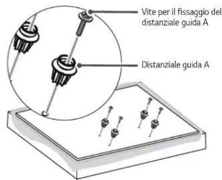 LG OTW420B - Fissaggio delle staffe del prodotto al TV - 1